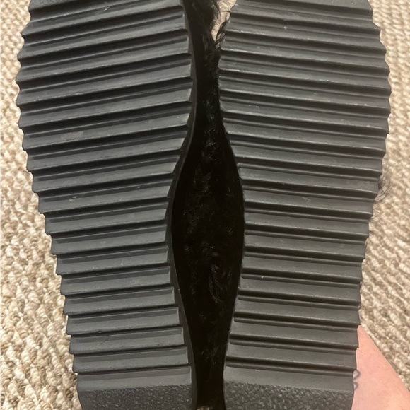 New Baldan leather fur low wedge heel size 39  US 8.5 - Picture 5 of 6